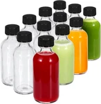 Johnbee 12-PACK Oz (60ML) Small Glass Boston Round Bottles With Lids Leak-pr. Fixed Price $15.73.