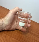Fisherbrand Glass 150ML Low Form Graduated Griffin Beaker Pour Spout FB-100-150. Fixed Price $5.86.