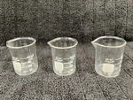 Pyrex No. 1000 50ML Glass Beaker W/ Pour Spout (usa) Lot Of 3. Fixed Price $16.95.