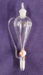 Kimax Squibb Separatory Funnel, Pressure Equalizing Side Tube, #29056-F, 125ML. Fixed Price $39.99.