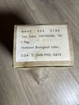 12 Test Tubes, 13X100 Mm National Biological Labs., Inc. 6640-443-3750. 1963. Fixed Price $49.99.