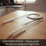 60" Flexible Drain Brush Tool With Large 60MM Head, Nylon Bristles & St.... Fixed Price $8.99.