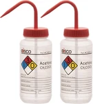Eisco - 1 Pack Wash Bottle For Acetone, 500ML Labeled With Color Coded Chemica. Fixed Price $22.97.