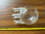 Pyrex Glass 3-NECK Round Bottom Flask Unmarked Unknown. Fixed Price $38.98.