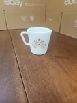 Pyrex Summer Impressions Brown Flower D-handle Coffee Cups T-7166. Fixed Price $5.99.