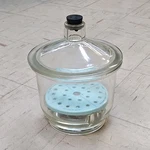 Pyrex Glass Desiccator With Lid And Perforated Plate Laboratory Use. Fixed Price $108.99.