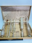 Vtg Pyrex & Kimax Chemistry Glass Freidrich Allihn Condenser Soxhlet Extractor. Fixed Price $119.95.