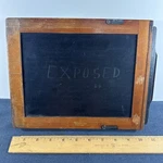 Scovill American Optical Company Folding Whole Plate Glass Holder San Francisco. Fixed Price $123.00.