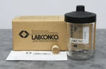 Labconco Fast-freeze 75428 Clear Glass Drying Flask 600ML W/ Lid And Filters Nib. Fixed Price $367.49.