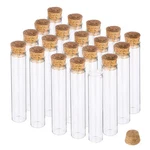20 Pack 30ML (1OZ) Glass Tubes With Cork Stoppers, Small Clear Empty Bottles .... Fixed Price $18.72.