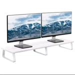 Vivo V000DL-W White Wood 39" Wide Desktop Stand Tv Monitor Riser Organizer. Fixed Price $39.99.