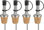 Uxcell Stainless Steel Bottle Pourers, 4PCS Olive Oil Spout With Rubber Dust Cap. Fixed Price $6.79.