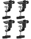 Qwork Universal Desk C-clamp With 1/2" Thread Hole, 4 Pack Adjustable Black. Fixed Price $19.72.