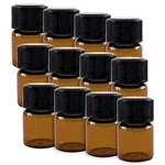 Super Z Outlet 1ML (1/4 Dram) Mini Amber Glass Vial Bottles With Orifice Reducer. Fixed Price $13.51.
