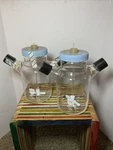 2 Bellco 1000ML 3-NECK Micro Carrier Glass Spinner Flask Ptfe Impeller. Fixed Price $310.00.