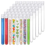 Clear Test Tubes With Caps 6.3 Inch 25ML 48 Pack Plastic For Experiments And .... Fixed Price $18.29.