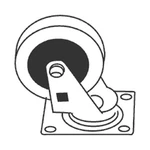Rubbermaid FG4501L20000 5IN Swivel Caster Gray Tread For 4500 4520. Fixed Price $44.96.