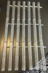(21) Pyrex 9840-25 Glass Cylindrical Round Bottom Tubes With Filter. Fixed Price $69.95.