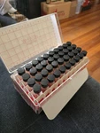 Wheaton 4ML Glass Vials Flat Bottom Borosilicate W/ Caps & Storage Box Lab Nos. Fixed Price $39.99.