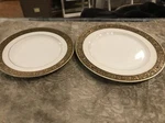 Vintage Gold Gilt Sango China Black Hampton Salad Bread Plate Lot. Fixed Price $14.99.