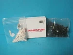 New Box Of 100 Wheaton Vile Screw Cap 8-425 Black Plastic Open Top Liner. Fixed Price $14.99.