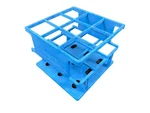 Nalgene Unwire Polypropylene Blue 9-POSITION 30MM Test Tube Half-rack Holder. Fixed Price $14.99.