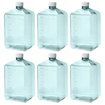 New 6-PACK Nalgene 5 Liter Sterile Square Polycarbonate Biotainer Bottle/carboy. Fixed Price $119.00.