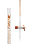 Eisco Lab Burette, 50ML Class 0.1ML Amber Graduations Ptfe Stopcock -.... Fixed Price $71.45.