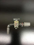 Kontes Kimble Glass 14/20 90 Flow Control Inlet Adapter No 2-A Stopcock. Fixed Price $36.43.