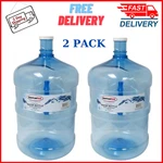 Large Reusable 5 Gallon Water Bottle Jug Container Bpa Free Home Office (2 Pack). Fixed Price $36.98.
