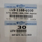 Chemglass Life Sciences CLS-1168-0500 Bottle 500ML 2-PORT Single-use Case Of. Fixed Price $43.75.