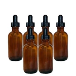 2OZ Amber Glass Bottles For Essential Oils With Eye Dropper - Pack Of 6. Fixed Price $8.99.