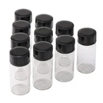 10 Pack 5ML Clear Glass Vials With Screw Caps, Small Refillable Sample Bottle.... Fixed Price $11.35.