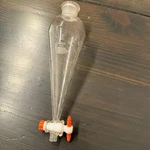 Kimax Kimble Pear Shaped Funnel With Stopcock 8" Long. Fixed Price $22.97.