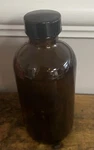 New Case Of 12 Amber Wheaton Glass Bottles 8 Oz Rubber Stop Lids. Fixed Price $30.00.