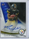 Markus Wheaton 2012 Topps Platinum Autograph Rookie #17/99. Fixed Price $10.00.