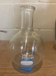 Pyrex 500ML Round Bottom Boiling Flask. Fixed Price $20.00.