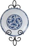 Wall Mounted Black Metal Vertical Collectible Plate Holder, Hanging Rack. Fixed Price $24.99.