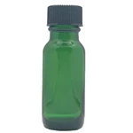 36 Pack .5OZ Green Boston Round Glass Bottles W/ Black Poly F217 Lined Cap. Fixed Price $17.99.