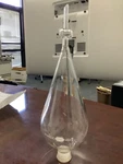 Kimax 29049F-2000 Squibb Pear-shaped Separatory Funnel With Stopper, Ml. Fixed Price $149.50.