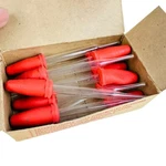 11 Vtg Tapertop Medicine Droppers Glass W Box. Fixed Price $5.99.