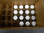 Partial Box Of 15 Wheaton W216945 Amber Bottles 30 Ml With Lids. Fixed Price $15.99.