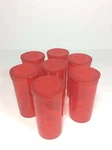 14 Pc Red 2.75"X1.25" Squeeze Pop Top Tubes Prescription Medication Pill Bottles. Fixed Price $7.12.