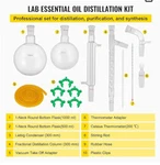 Vevor Glass Organic Chemistry Kit 13PCS Distillation 24/40 Joints. Fixed Price $61.51.