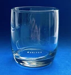 United Airlines Rocks Glass - 3.5 Small Tulip Logo. Fixed Price $16.00.