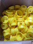 Lot Of 250 Caplugs PE-LD01 YEL002 Tapered Caps Wide Yellow 2.65 2.76". Fixed Price $49.50.