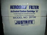 Justrite 28198 Non-color Changing Activated Carbon Cartridge Set Aerosolv Nos!!. Fixed Price $100.00.