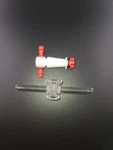 Synthware Glass Stopcock With Ptfe Valve Straight Bore 4MM, 1:5 Taper - New. Fixed Price $24.95.