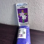Vintage 1997 Easter Cross Decorative Flag By Nce 28 X44. Fixed Price $24.99.