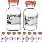 20ML Glass Teartop Vials Sterile Aluminum Cap Individual Package 10PCS. Fixed Price $21.09.